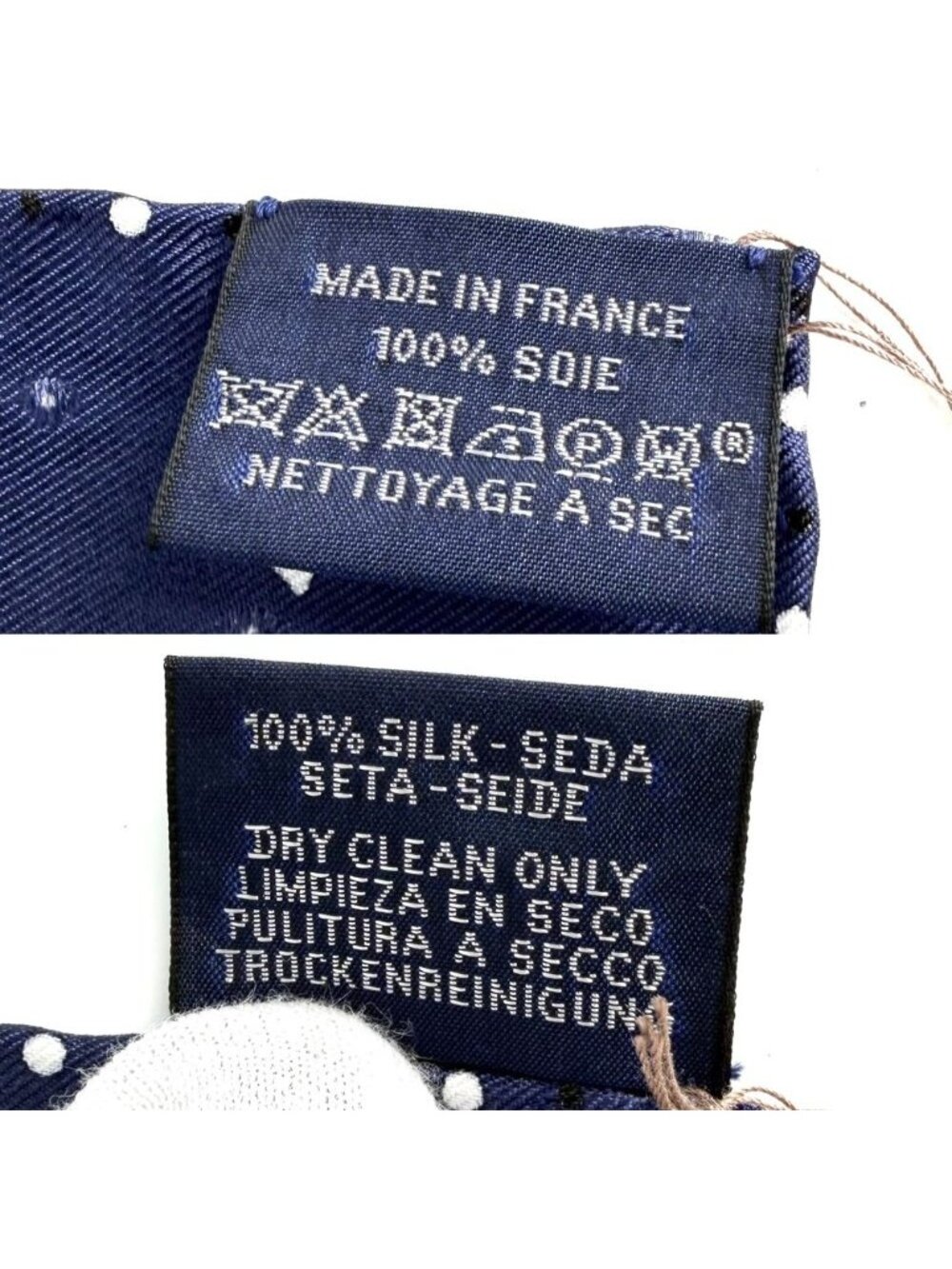 Hermes Scarf Carre 55 les Cles Bandana les Key Silk Navy - Picture 3 of 5